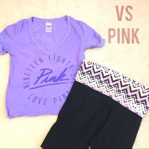 Victoria’s Secret PINK chevron yoga leggings